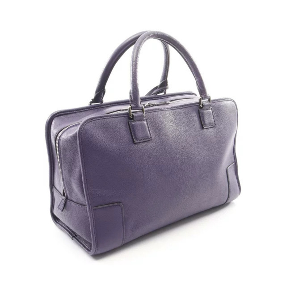 Loewe Purple Amazona Handbag Leather Purple